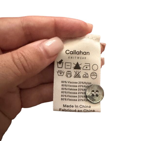 CALLAHAN KNITWEAR Parker Knit‎ Buttoned Tank Sz Medium - Picture 5 of 5